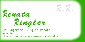 renata ringler business card